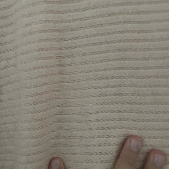 We the Free Lover Split Back Ribbed Sweater Pullover Peachy Pink Raw Hem - Picture 9 of 10